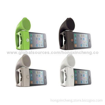 G-2014 Silicone Lovely Mobile Phone Speakers with 5V DC Power Voltage, Li-ion Battery Inside